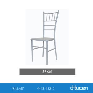 silla tiffany asiento de lámina pára salón de fiestas